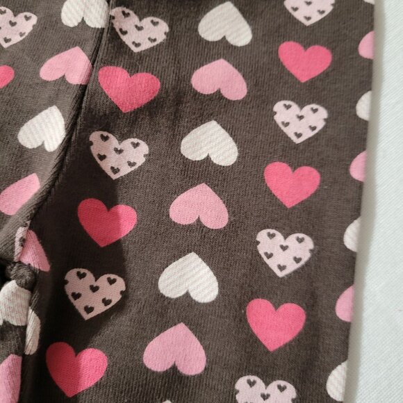 Gymboree Nice Kitty NWT 3-6 month Pants, heart print brown. Located A21 - Picture 2 of 3